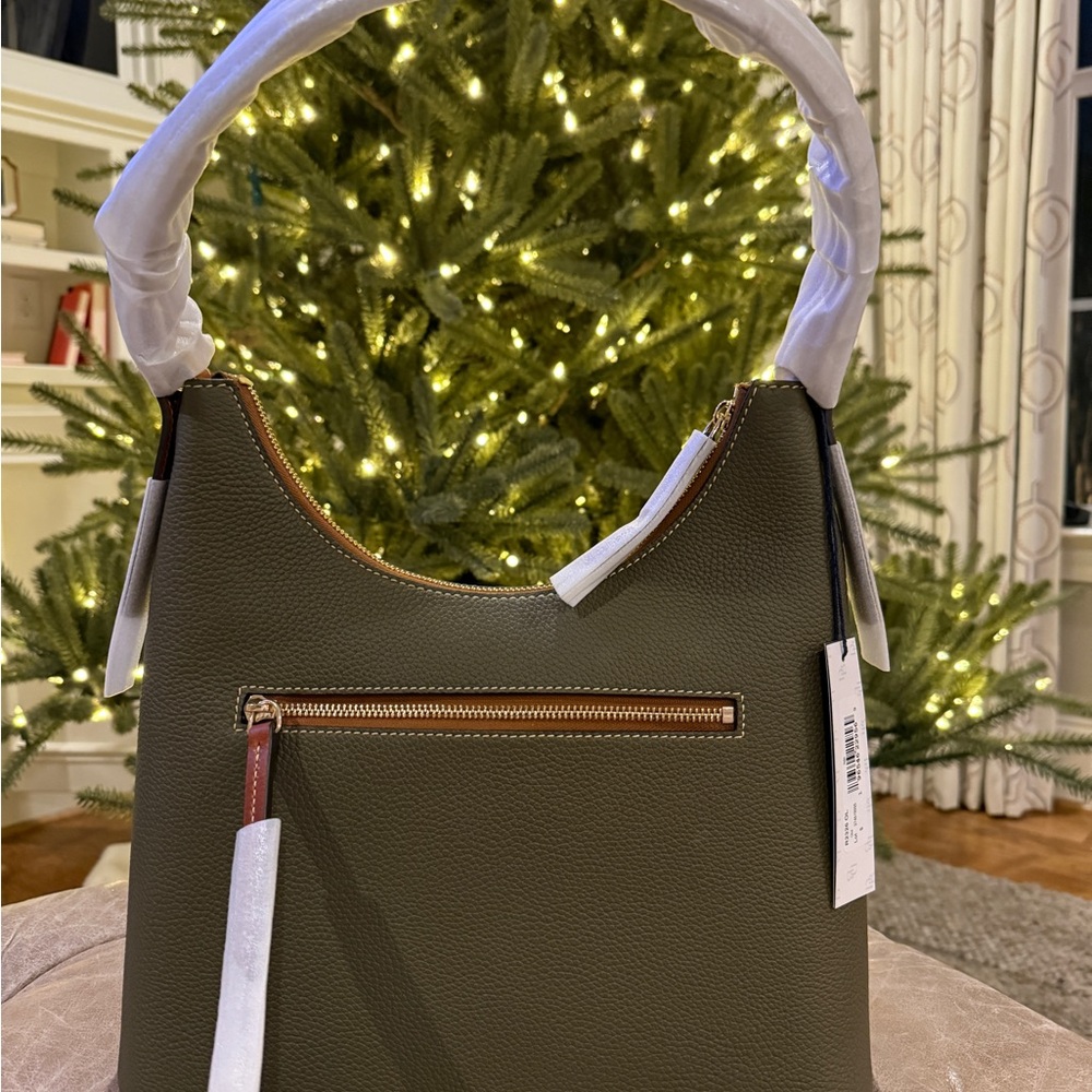 Dooney & Bourke Olive Green Hobo Bag - Picture 2 of 3